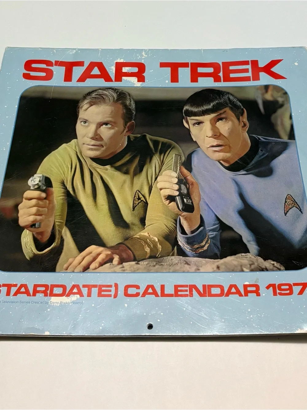 Star Trek Vintage Calendar Cover - Captain Kirk & Spock
